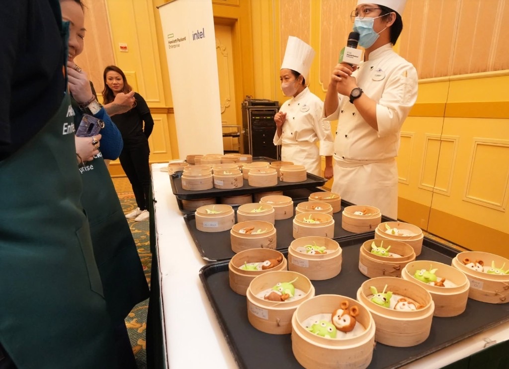 Character dim sum workshop at an HPE Intel event